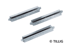 Tillig 86102 - Schienenverbinder blank Neusilber, 25 Stück (H0, TT)